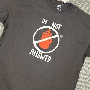 Skate Mental DO‎ NOT ALLOWED Graphic T Shirt Black XL Mens
